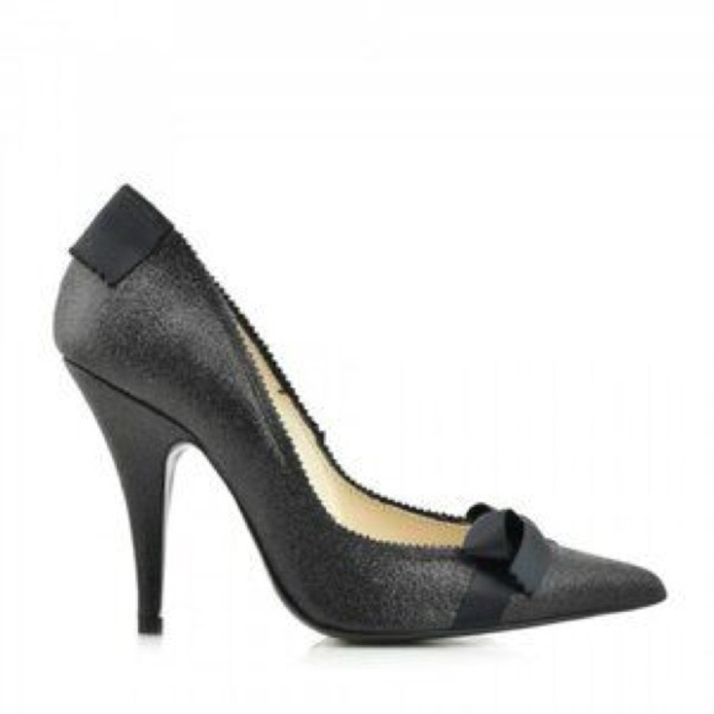NIB Pedro García Black Glitter “Noa” Pumps – Size 7